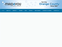 Tablet Screenshot of maid4youoc.com